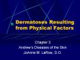 Dermatoses Resulting from Physical Factors PowerPoint PPT Presentation