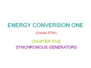 ENERGY CONVERSION ONE (Course 25741)