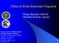 Office of Small Business Programs PowerPoint PPT Presentation