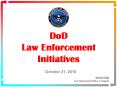 DoD Law Enforcement Initiatives PowerPoint PPT Presentation