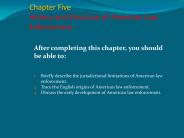 Chapter Five History and Structure of American Law