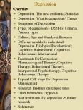 Depression PowerPoint PPT Presentation