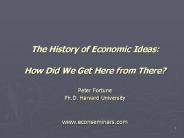 The History of Economic Ideas: