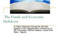 The Family and Economic Meltdown PowerPoint PPT Presentation