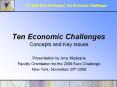 Ten Economic Challenges PowerPoint PPT Presentation