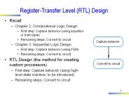 Register-Transfer Level (RTL) Design