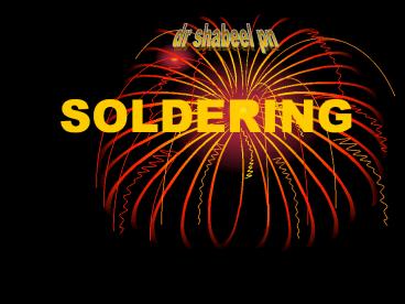 SOLDERING