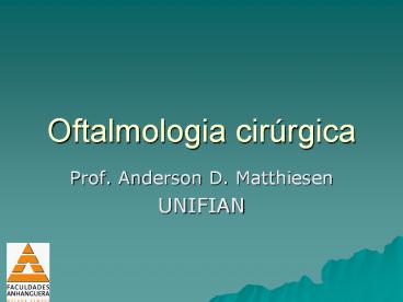 Oftalmologia cir