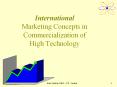 International Marketing Concepts in Commercialization of High Technology PowerPoint PPT Presentation