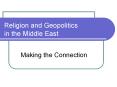 Religion and Geopolitics in the Middle East Making the PowerPoint PPT Presentation