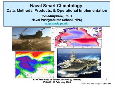 Naval Smart Climatology