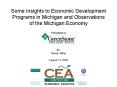 Some Insights to Economic Development Programs in Michigan and Observations of the Michigan Economy PowerPoint PPT Presentation