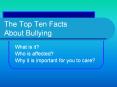 The Top Ten Facts About Bullying PowerPoint PPT Presentation