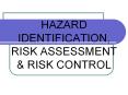 HAZARD IDENTIFICATION, RISK ASSESSMENT PowerPoint PPT Presentation