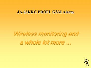 JA-63KRG PROFI GSM Alarm