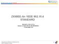 ZIGBEE-An 1EEE 802.15.4 STANDARD PowerPoint PPT Presentation
