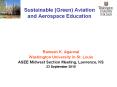 Sustainable (Green) Aviation and Aerospace Education PowerPoint PPT Presentation
