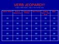 VERB JEOPARDY! Created by Heather Beaman – Hadley Jr. High, Glen Ellyn, Illinois PowerPoint PPT Presentation