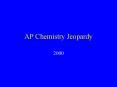 AP Chemistry Jeopardy PowerPoint PPT Presentation