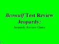 Beowulf Test Review Jeopardy PowerPoint PPT Presentation