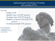 The Scholarship of Teaching and Learning (SOTL)