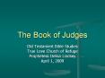 The Book of Judges PowerPoint PPT Presentation