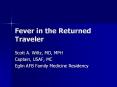 Fever in the Returned Traveler PowerPoint PPT Presentation