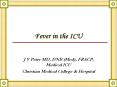 Fever in the ICU PowerPoint PPT Presentation
