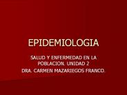EPIDEMIOLOGIA