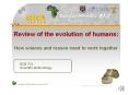 Review of the evolution of humans:  How science and reason need to work together PowerPoint PPT Presentation