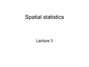Spatial statistics