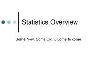Statistics Overview