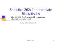 Statistics 262: Intermediate Biostatistics