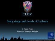 Study design and Levels of Evidence