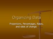 Organizing Data