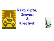 Reka Cipta, Inovasi