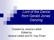 Lord of the Dance from Gerald Jonas