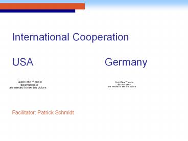 International Cooperation