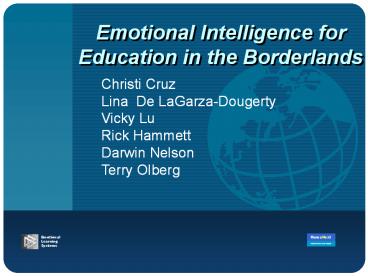 Emotional Intelligence for Education in the Borderlands