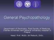 General Psychopathology