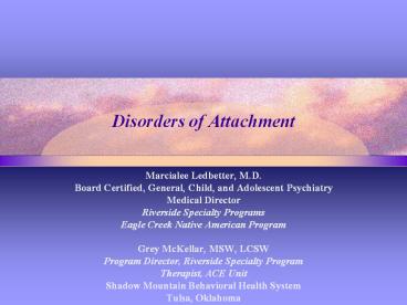 Marcialee Ledbetter, M.D. Board Certified, General, Child