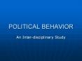 POLITICAL BEHAVIOR PowerPoint PPT Presentation