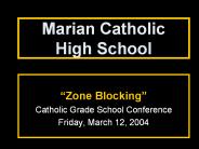 Marian Catholic High School