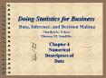 Doing Statistics for Business Data, Inference, and Decision Making Marilyn K. Pelosi Theresa M. Sandifer PowerPoint PPT Presentation