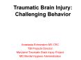 Traumatic Brain Injury: Challenging Behavior PowerPoint PPT Presentation