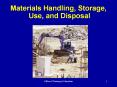Materials Handling, Storage, PowerPoint PPT Presentation