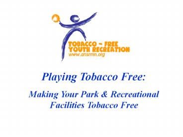 Tobacco-Free Youth Recreation