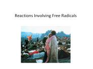 Reactions Involving Free Radicals