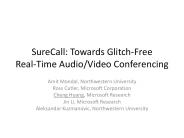 SureCall: Towards Glitch-Free Real-Time Audio/Video Conferencing