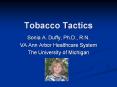 Tobacco Tactics PowerPoint PPT Presentation